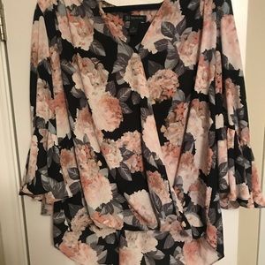 INC floral blouse 2x